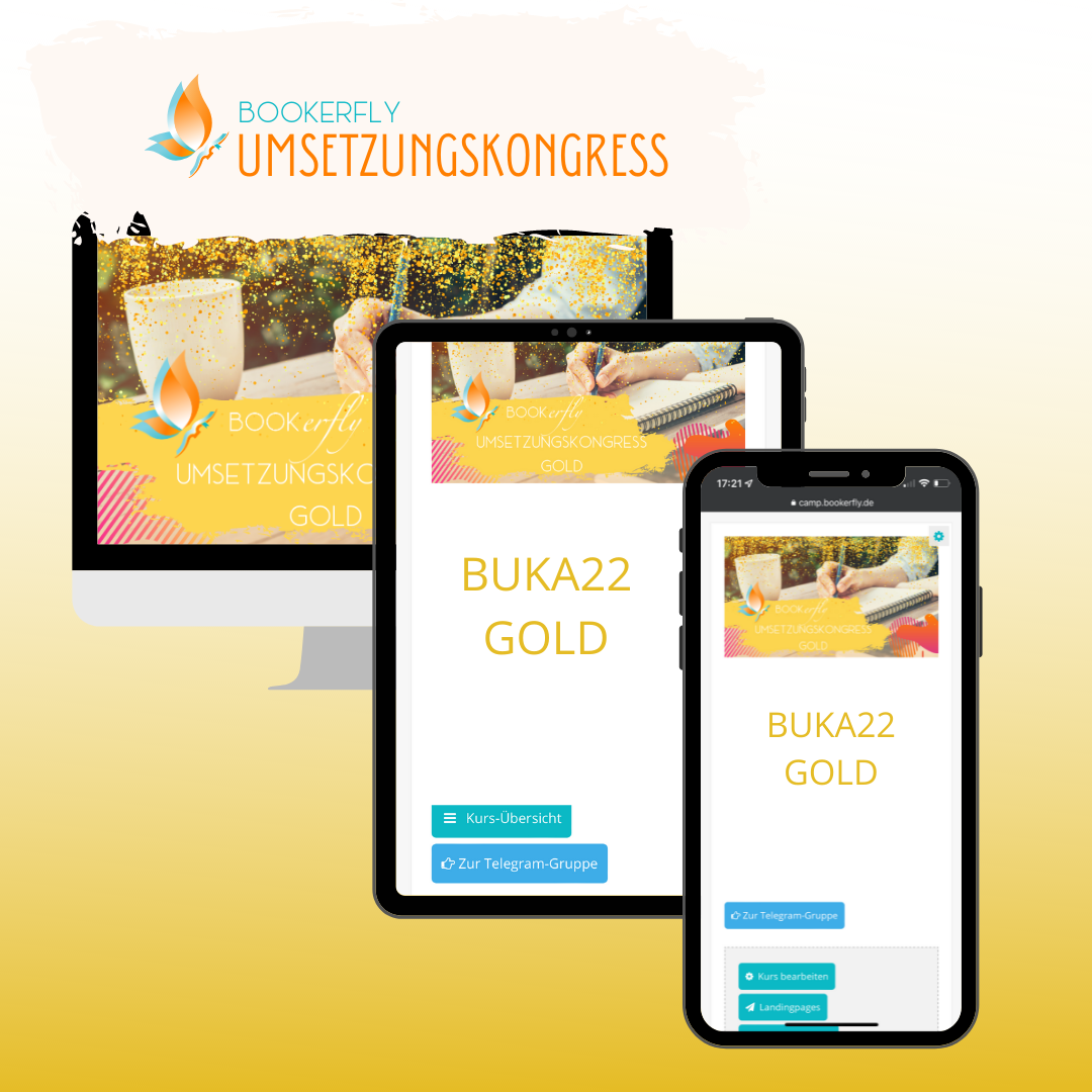 Gold Paket Zugang Bookerfly Kongress